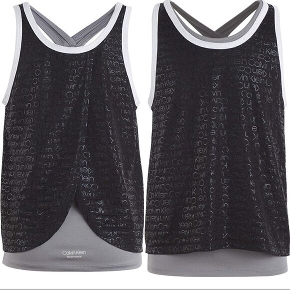 Calvin Klein workout tank. Open back 12/14 L - Picture 2 of 9